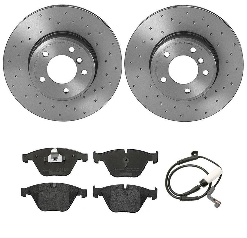 Brembo Brake Pads and Rotors Kit Front (324mm) (LowMet) (Xtra